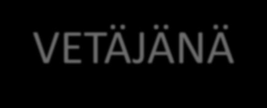 KUN JOTAIN TAPAHTUU, MUISTA VETÄJÄNÄ RYHMÄ tärkeämpi kuin YKSILÖ Js mahdllista, ÄLÄ situdu yhteen henkilöön.
