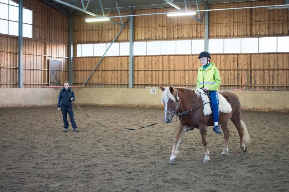 28 7.4. Vikellys ja juoksutus Vikellyksen merkitys sokean ratsastusterapiassa on kehonhallintaa suhteessa ympyrällä ratsastamisen haasteeseen, eli keskipakoisvoiman hallintaan.