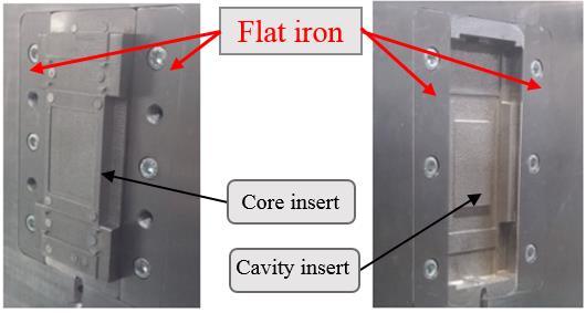 21 Figure 25 The inserts assembled with screwed flat irons into the frame Results and analysis Tens of covers were manufactured with the 3D printed mold, whereof two samples were received for