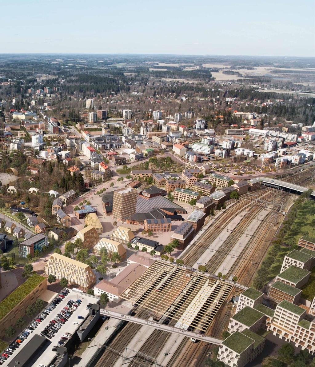 > Kasvukäytävä Riihimäki on mahdollistaja Riihimäen asemanseudun kunnianhimoinen ja ilmastonmuutoksen torjunnan kannalta erinomainen kehittämissuunnitelma vahvistaa Riihimäkeä kaupunkina ja toimii