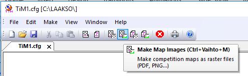 Valitse Make map Images TiM:ssa Valitse mitkä asemat ja tehtävät