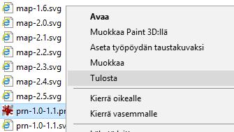 creation comleted, kun tehtäväkartat ovat valitussa formaatissa