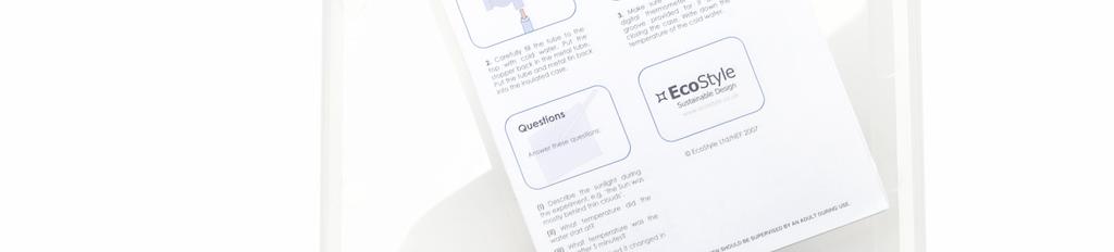 EcoStyle 1 User Manual/Operating Instructions Contents 1 Contents