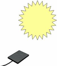 The is a miniature version of a domestic flat plate collector system.