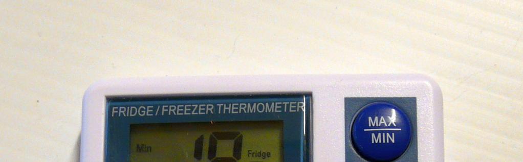 temperature reading Displaying minimum