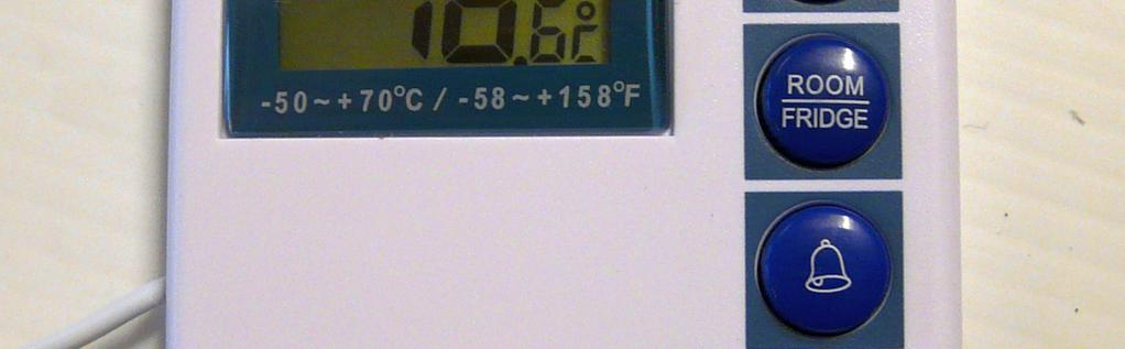 temperature memory Press the MAX/MIN button