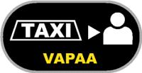 VAPAA-TILA (Ajovuoron aloitusajo aktiivinen) Taksimittari on VAPAA-tilassa, ajettu matka rekisteröidään työmatka-ajoksi. VAPAA-TILA Taksimittari on VAPAA-tilassa, taksin vapaavalo on päällä.