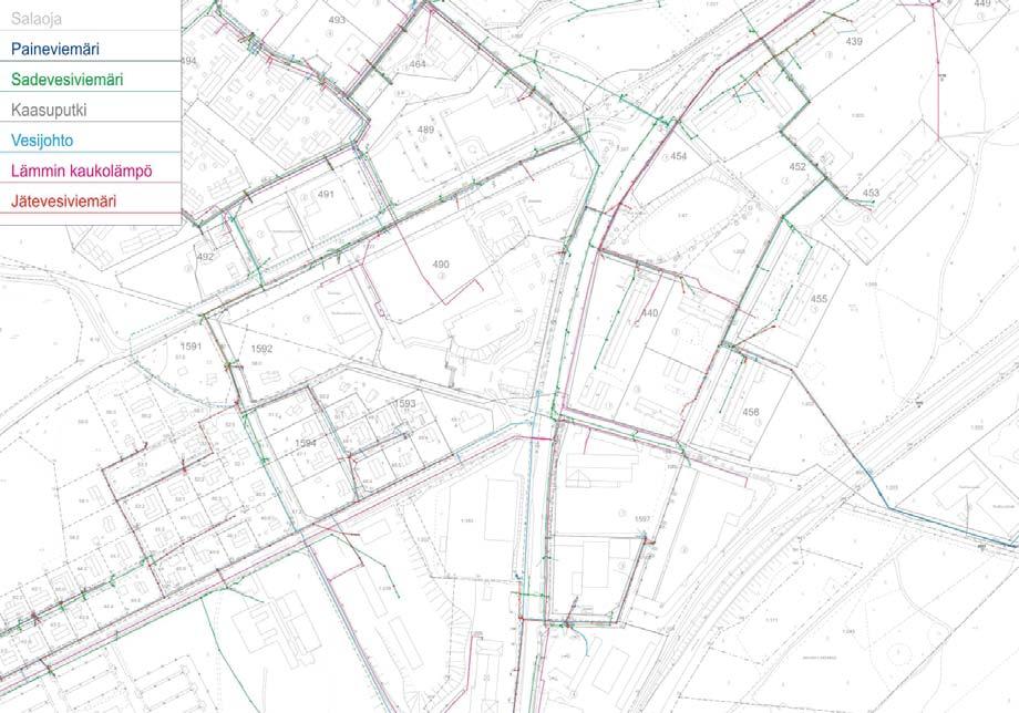 LÄHTÖKOHDAT TEKNINEN HUOLTO JA ERITYISTOIMINNAT Suunnittelualue on vesihuollon ja kaukolämpöverkon piirissä.