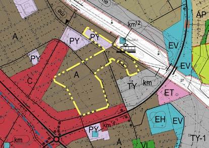 vaihemaakuntakaava (valitukset eivät kohdistu suunnittelualueelle. Voimassa olevassa maakuntakaavassa suunnittelualue sijoittuu taajamatoimintojen alueelle (A) sekä keskustatoimintojen alueelle (C).