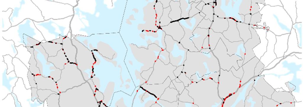 välillä 63 kilometristä 242 kilometriin. Kuva 5.