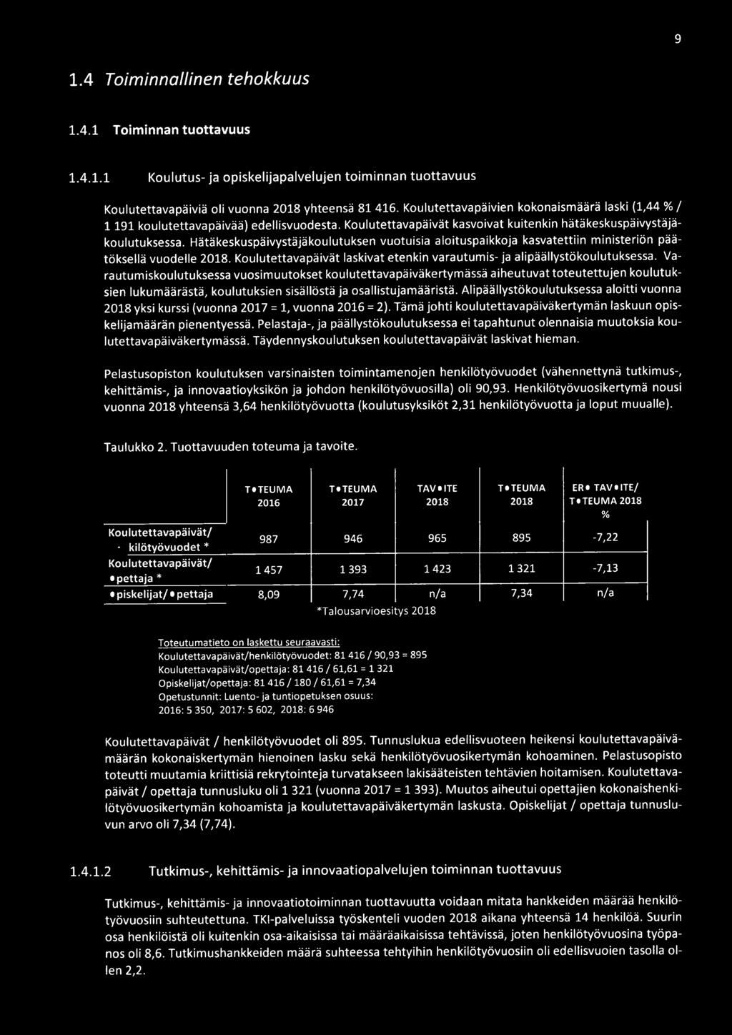 Hätäkeskuspäivystäjäkoulutuksen vuotuisia aloituspaikkoja kasvatettiin ministeriön päätöksellä vuodelle 2018. Koulutettavapäivät laskivat etenkin varautumis- ja alipäällystökoulutuksessa.