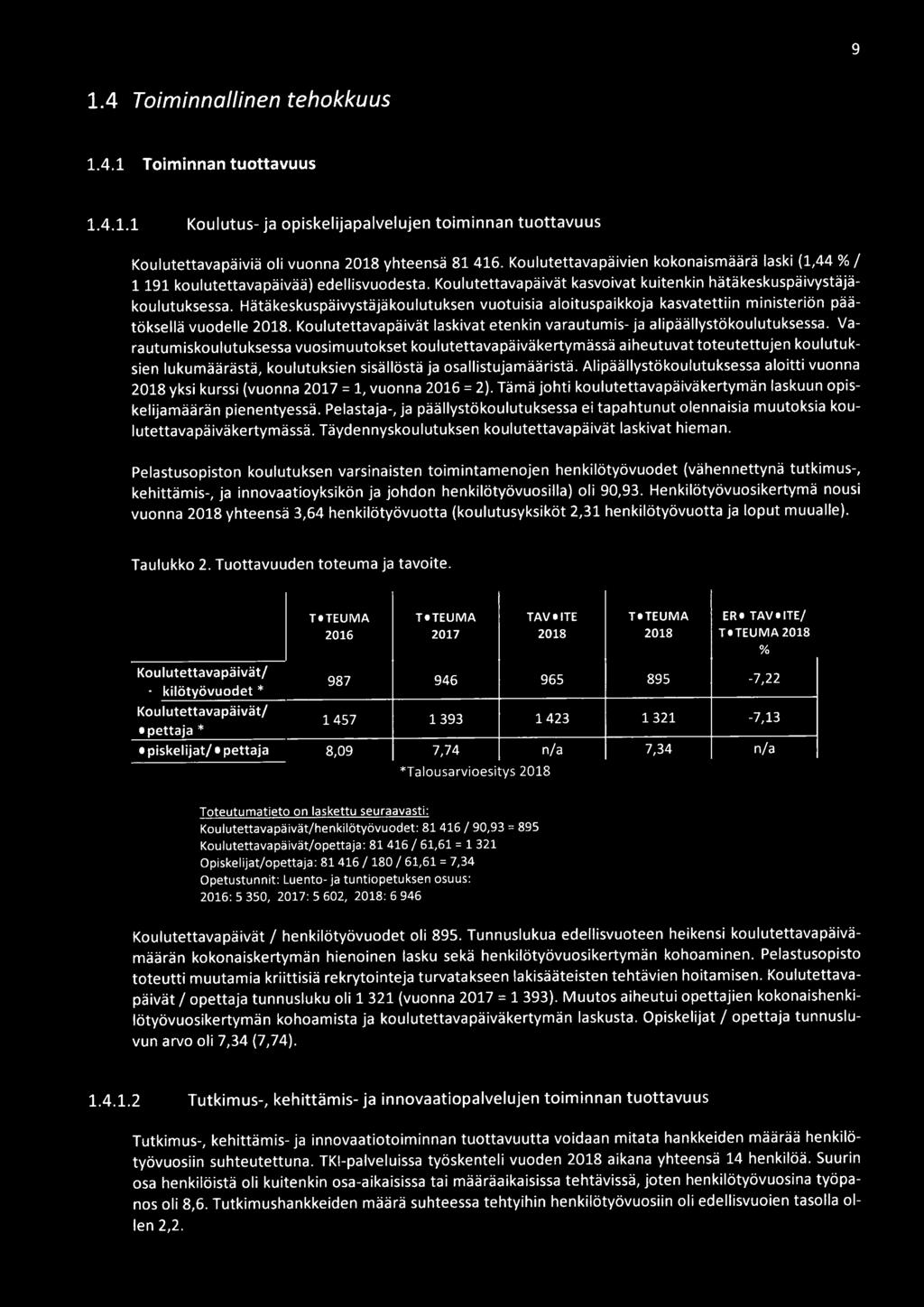 Hätäkeskuspäivystäjäkoulutuksen vuotuisia aloituspaikkoja kasvatettiin ministeriön päätöksellä vuodelle 2018. Koulutettavapäivät laskivat etenkin varautumis- ja alipäällystökoulutuksessa.