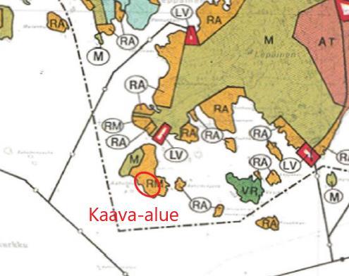 Nosto Consulting Oy 7 (12) Kaava-alueen suurpiirteinen sijainti yleiskaavassa: Lähde: Uudenkaupungin yleiskaava.
