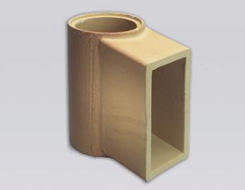 Suorakaide liitoselementti. Korkeus: 330 mm.