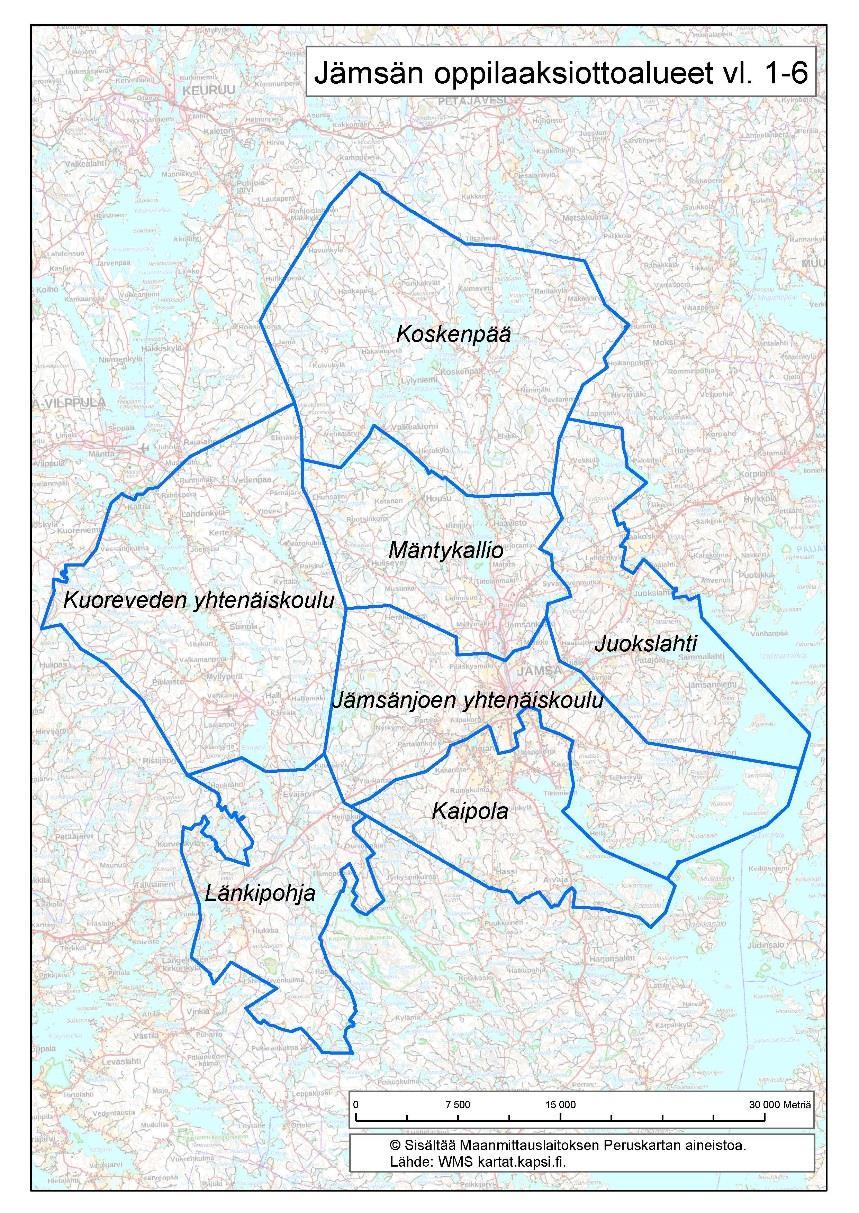 Oppilaaksiottoalueet 1.8.