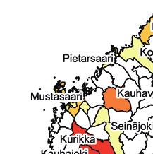 Iisalmi Siilinjärvi Leppävirta Pieksämäki Varkaus Lappeenranta Hyvinkää Järvenpää Kaarina Kurikka Parikkala Keminmaa Rauma Tampere Tornio Rovaniemi Kokkola Kempele Seinäjoki