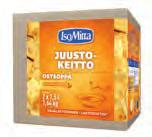 IsoMitta Keittoainekset sokereita (g) IsoMitta Juusto-vihanneskeitto Tuotenumero: 8862-05 T-koodi: 145144 Meira Nova: 110327 Kespro SAP: 20355904 Heino: 145144 Myyntierä: 1,52 kg Laktoosia 0,4 g/100