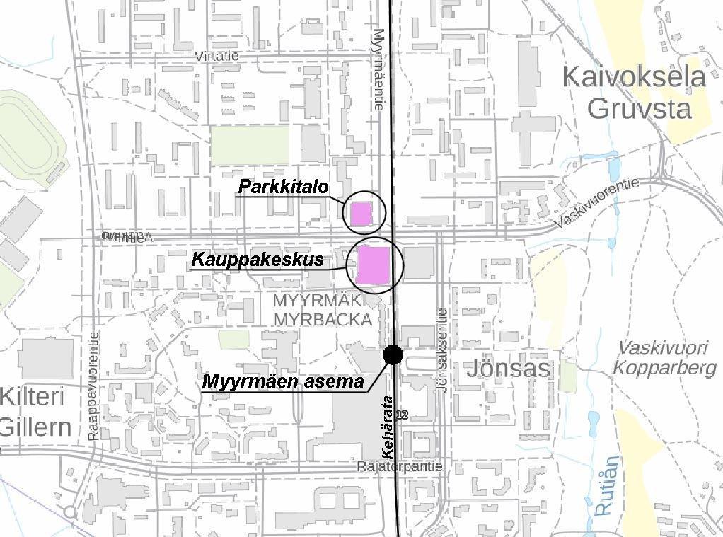 310222 3 (10) 1 Toimeksianto Vantaan kaupungin Geotekniikkayksikön toimeksiannosta olemme mitanneet Kehäradan henkilöjunaliikenteen aiheuttamaa tärinää osoitteissa Myyrmäentie 2 (P-talo) ja Liesikuja