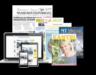 Taas kasvua, taas uutta! Median murroksessa Maaseudun Tulevaisuus on niitä harvoja lehtiä, jolta on totuttu odottamaan positiivisia uutisia. Tänäkään vuonna et joudu pettymään hyvää kuuluu taas.
