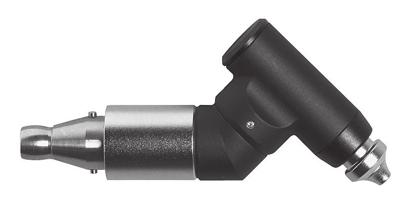 036), jossa Mini Quick -liitin Nopeus: noin 1 800 rpm 6,5 baarin paineella 1 Koska 90 : n poraliitososilla on erittäin pieni, kulmikas pää, varmistetaan hyvä näkyvyys ahdaspääsyisissä toimenpiteissä