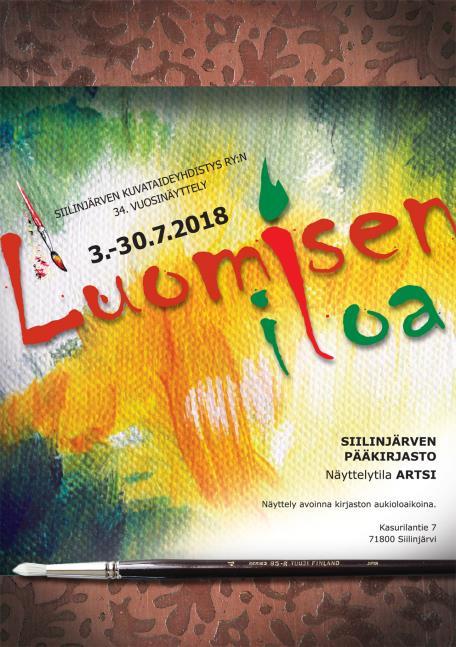 Siilinjärven kuvataideyhdistys ry Sivu 12/19 3.