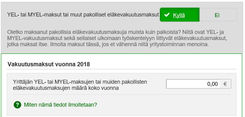 Apurahoihin perustuvat MYEL-vakuutusmaksut MYEL-vakuutusmaksut eivät ole tulonhankkimismenoja vaan ne vähennetään erillisenä vähennyksenä puhtaasta ansiotulosta.