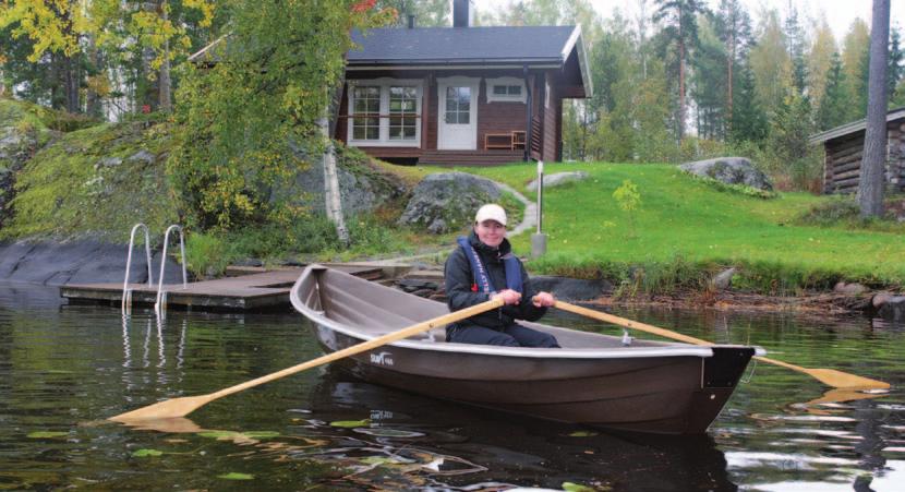 Suvi 495 terva on erittäin vakaa ja uppoamaton soutuvene mökki- ja kalastuskäyttöön.