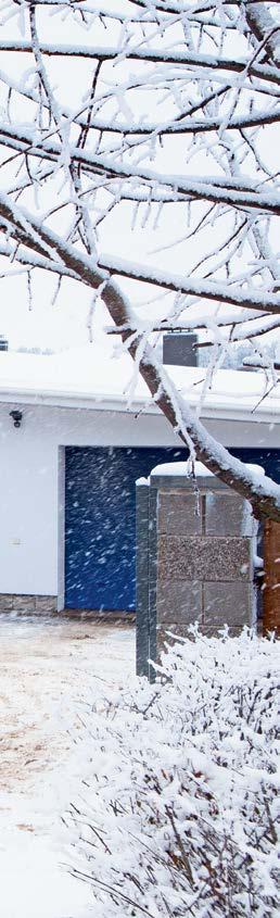 Lämpöeristetyt Classic nosto-ovet Lämpimiin ja puolilämpimiin tiloihin Kosteisiin tiloihin Ankariin sääolosuhteisiin 45 mm