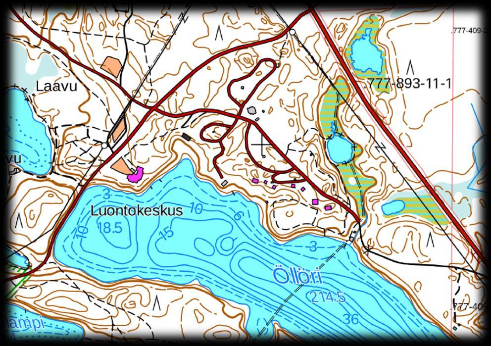FCG SUUNNITTELU JA TEKNIIKKA OY Kaavaselostus 2 (23) 2. Luontokeskuksen alue: - Alue kokonaisuus käsittää luontokeskuksen sekä Öllörin ja Hossantien välisen Metsähallituksen omistaman alueen.