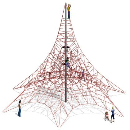 1197067 Pyramidi, Hexa 9,3m Mitat (K): 9300 mm Halkaisija: 15800 mm Ikäsuositus: + 8 v.