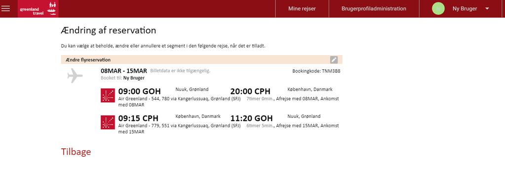 8. INNIMINNIKKAMIK ALLANNGUINEQ Periarfissaavoq billetsit allanngorsinnaasut ullormut allamut nuutsinnissaa.