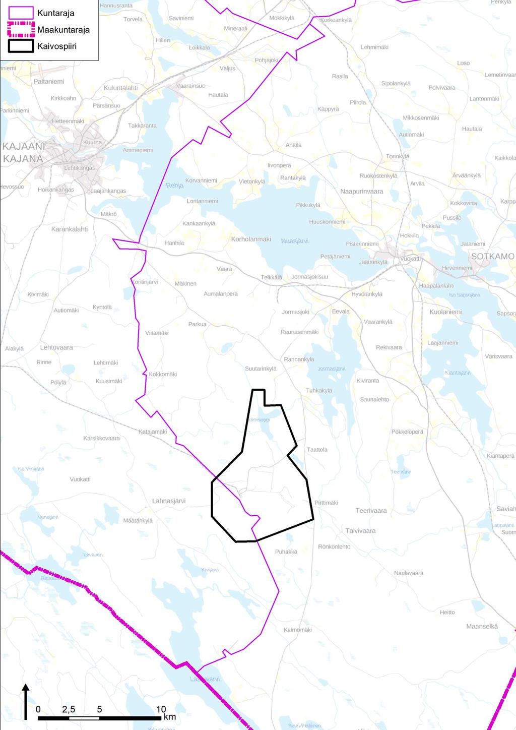 Ympäristövaikutusten arviointiohjelma 25 Kuva 7.