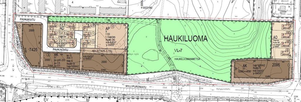 FCG SUUNNITTELU JA TEKNIIKKA OY LOPPURAPORTTI 8 (23) 3 SUUNNITELLUN MAANKÄYTÖN HYDROLOGISET VAIKUTUKSET Suunnittelualueelle ollaan ehdottamassa täydennysrakentamista, jossa uusia asuinalueita
