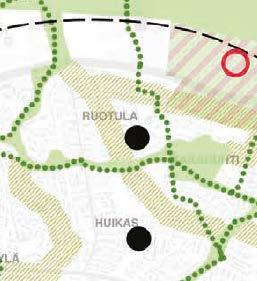 virkistys- ja suojaviheralueille, lähipalveluille sekä nykyiselle ja uudelle ympäristöhäiriötä aiheuttamattomalle elinkeinotoiminnalle.