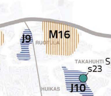 9 Ote Kantakaupungin yleiskaava 2040, maisemallisesti ja kaupunkikuvallisesti huomioitava rakennettu kulttuuriympäristö (kartta 3). Kaava-alue sijoittuu alueelle M16.