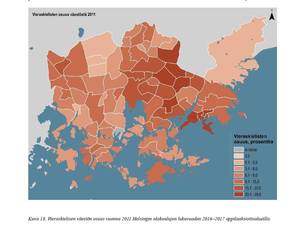 Vieraskielisen väestön