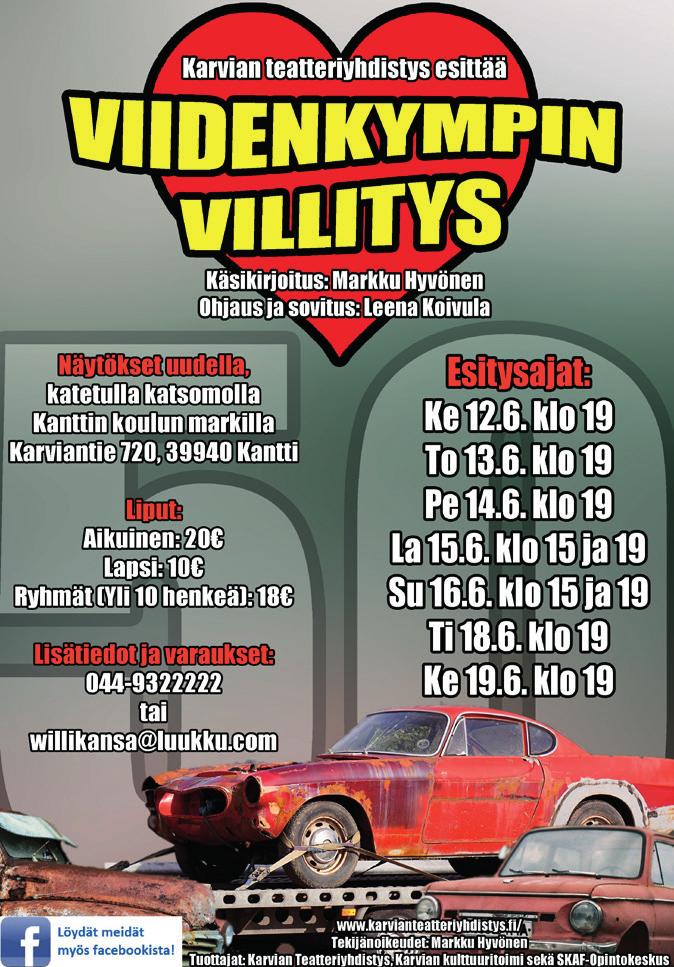 40m2, sähkölämmitys, vuokra 270 euroa/kk (Karvian Pirtti) Tiedustelut: Esko Luomanen / 025441615 Vuokralle tarjotaan huhtikuun alusta lähtien 1h+ keittiö ja saunakin löytyy. Neliöitä 38.