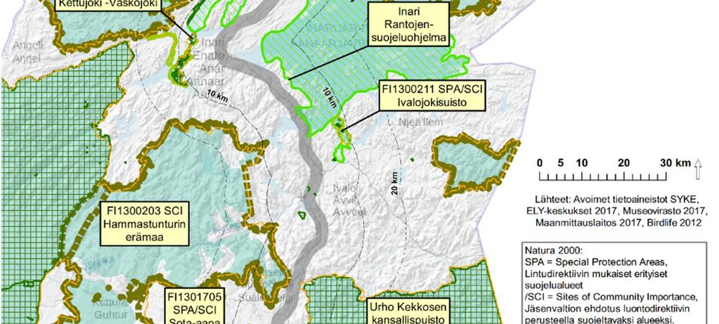 Ratalinjauksen lähialueella on runsaasti maiseman ja kulttuuriympäristön arvoja, jotka liittyvät pääosin ainutlaatuiseen luonnonmaisemaan, poronhoidon historiaan ja