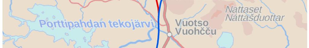 suunnitteilla olevan 400 kv:n