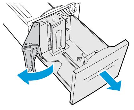 Paperit ja muu tulostusmateriaali Paperin lisääminen alustalle 6 Alusta 6 on suuren kapasiteetin alusta, joka ei ole säädettävissä. Se on tulostimen vasemmalla sivulla.