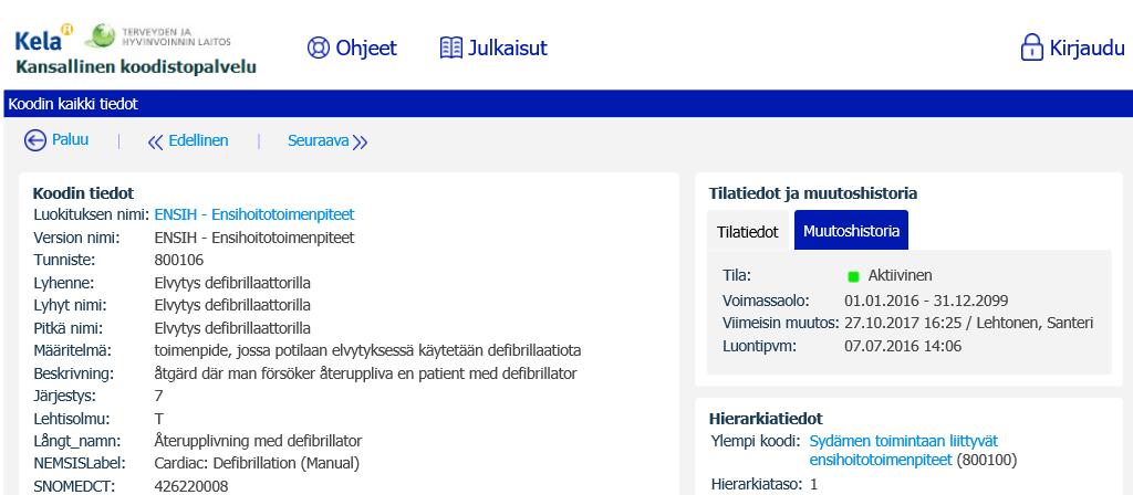 SNOMED CT konkreettiset käyttöönoton kohteet Tietojärjestelmien integrointi ja datan