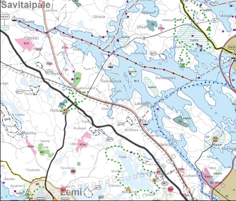 Taipalsaaren kunta Selostus 2 1.2.2 Maakuntakaava Maakuntakaava on maankäyttö- ja rakennuslain mukainen yleispiirteinen suunnitelma maakunnan alueiden käytöstä.