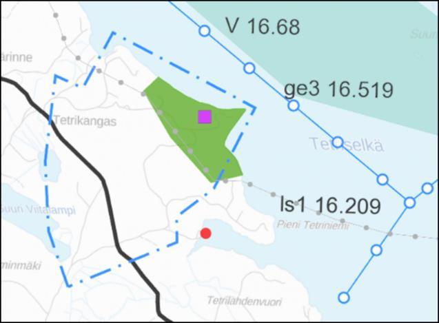 Kohde sijaitsee noin yhden km etäisyydellä yleisestä tiestä 4401 Särkilahti - Lohikoski ja noin 80 km etäisyydellä Savonlinnan kaupungin keskustasta.