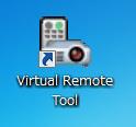 4. Käytännöllisiä toimintoja Vaihe 3: Käynnistä Virtual Remote Tool Käynnistys pikakuvakkeesta Kaksoisnapsauta Windowsin työpöydällä olevaa pikakuvaketta.