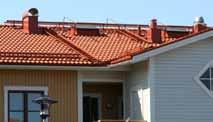 4 ILMANVAIHTO- LÄPIVIENNIT Ilmanvaihtoläpiviennit ja muut katon läpiviennit läpäisevät koko kattorakenteen.