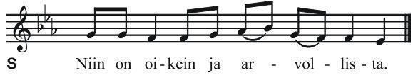 L: Kiittäkäämme Herraa Jumalaamme. Prefaatio * Pyhä (Sanctus) Rukous ja asetussanat Isä meidän (Pater Noster) S Isä meidän, joka olet taivaissa. Pyhitetty olkoon sinun nimesi.