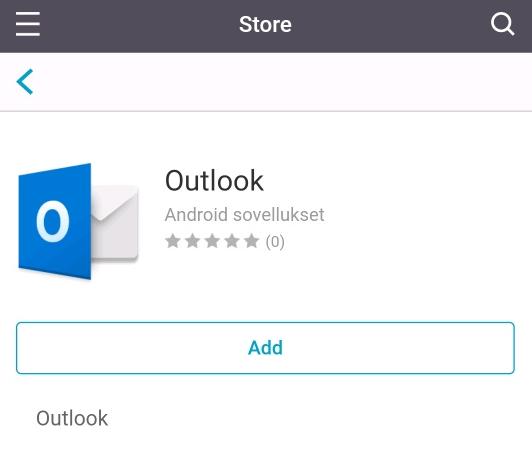 Mene takaisin sovellusvalikkoon, etsi Outlook ja klikkaa sitä. 19.