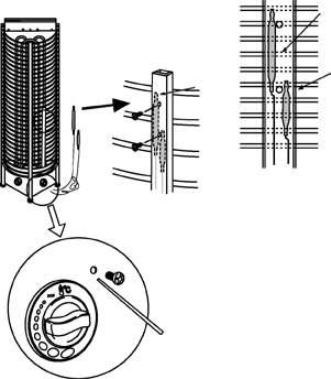 Ylikuumenemissuojan nollaaminen Resetting over heated thermostat Kuva 6 Fig.