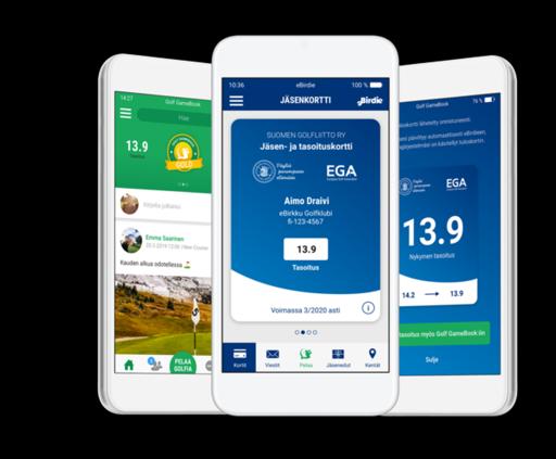 Huomioitavia asioita Pelaajan tulee kirjautua sekä ebirdieen (seura > jäsennumero > EE-SS-VVVV), että Golf GameBookiin (Erillinen kirjautuminen tunnuksilla tai uusi rekisteröityminen)