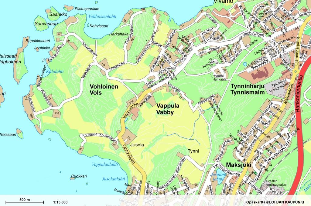 LOHJA VOHLOISTEN RANTA-ASEMAKAAVA Päiväys 21.4.2017 Tilat Päivitetty 30.11.